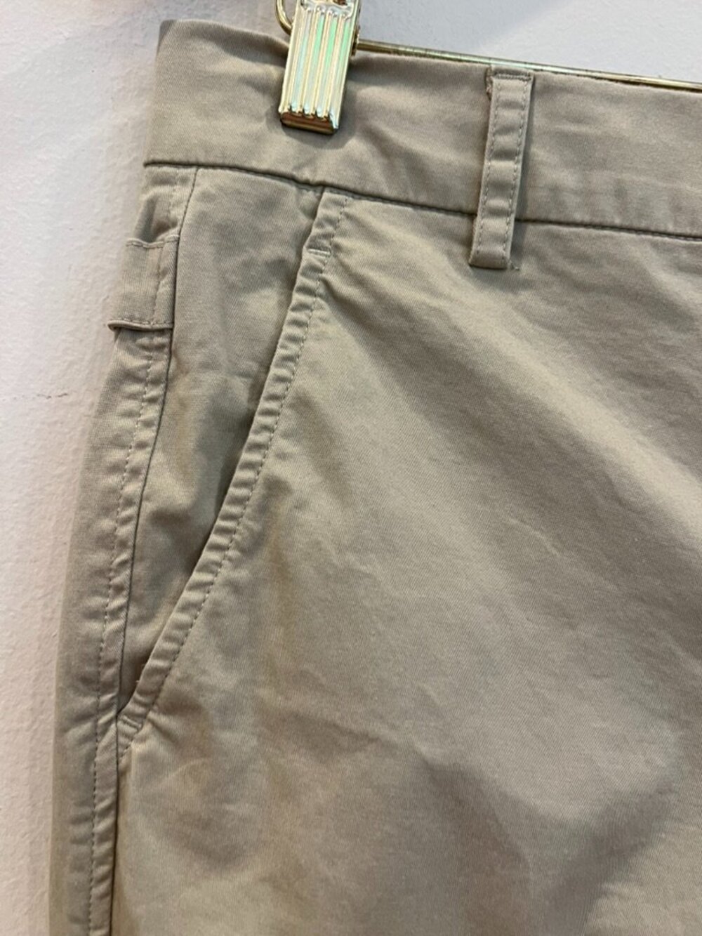 Vince Shorts Womens 6 Tan Khaki Bermuda Cotton Twill Stretch Casual Beach Preppy - Picture 3 of 13